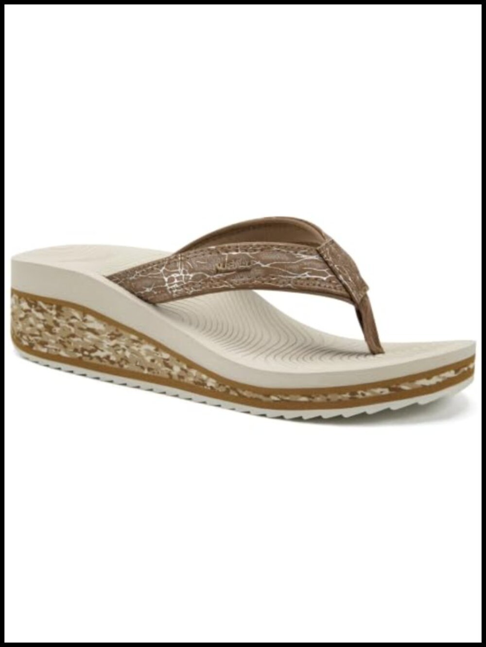 Womens Platform Wedge Sandals Arch Support Yoga Mat Footbed Boho Summer